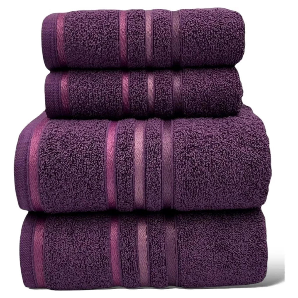 Jogo de Toalhas 4 Peças – 100% Algodão - 460g/m²