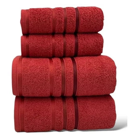 Jogo de Toalhas 4 Peças – 100% Algodão - 460g/m²