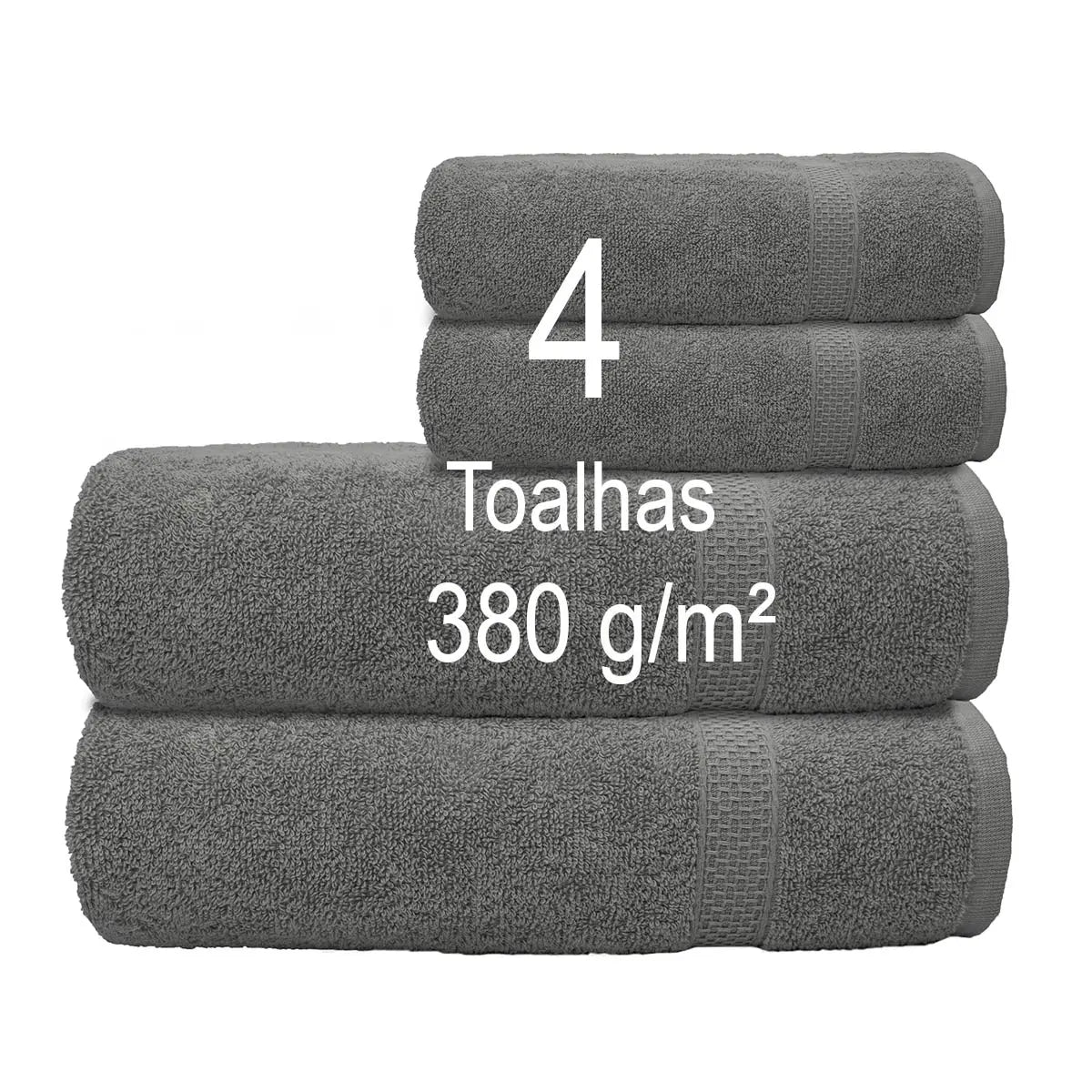 Jogo De Toalhas 100% Algodão Banho E Rosto Triunfo 380G/m²