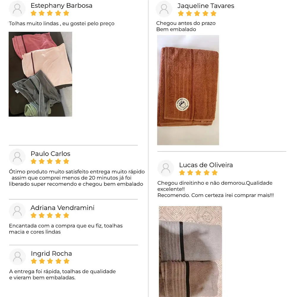 Kit 4 Toalhas De Banho Karsten Algodão Bressan